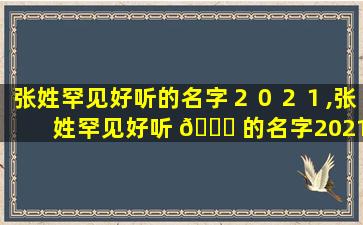 张姓罕见好听的名字２０２１,张姓罕见好听 🐕 的名字2021